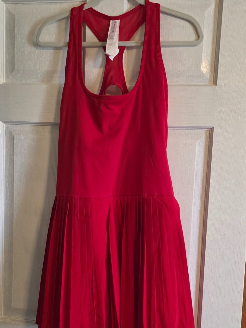 Fabletics red active dress size XL, longer length